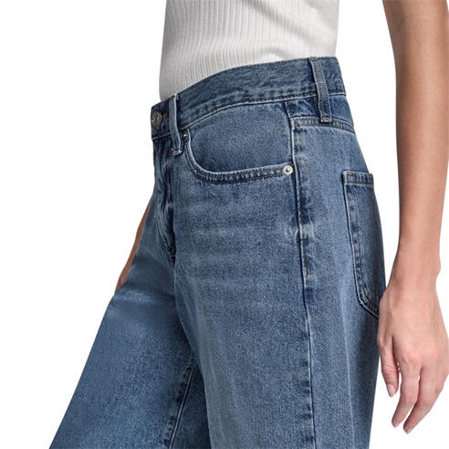DKNY - DKNY Jeans Mid Rise Relaxed Bermuda Denim Short