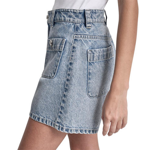 DKNY - DKNY Jeans High Rise A-Line Patch Pocket Short