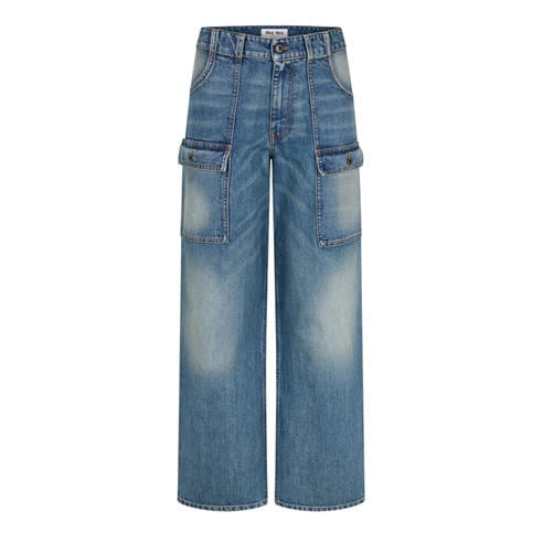 MIU MIU - Women's Pocket Denim Straight Leg Jeans