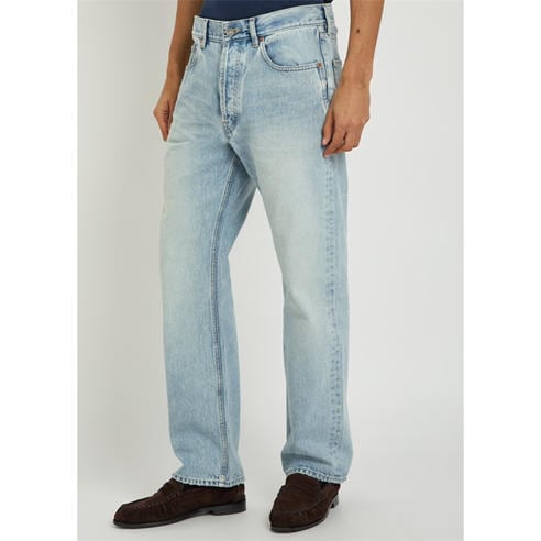 Saint Laurent - Men's Loose Straight Cotton Jeans