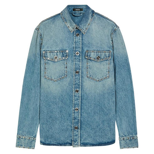 Versace - VER DENIM STUDS SHIRT
