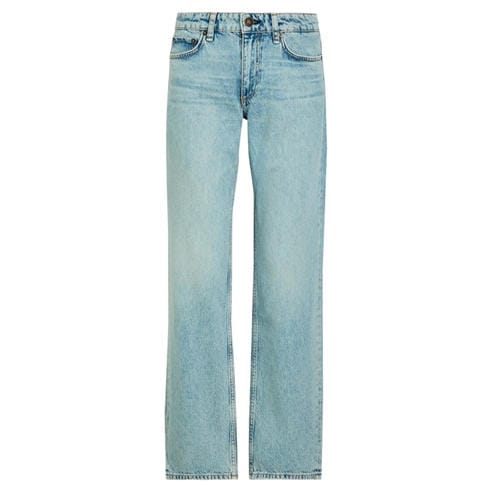 Rag and Bone - Women's Harlow Low-Rise Cotton Straight Leg Jeans