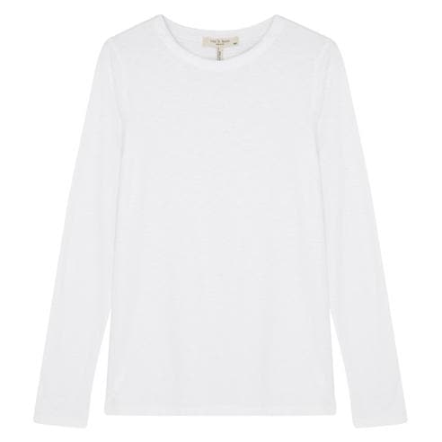 Rag and Bone - Women's To The Slub Cotton Regular-Fit Long Sleeve T-Shirt