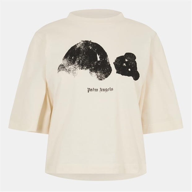 Blk/Wht - PALM ANGELS - Women's Kil Bear Oversized T-Shirt