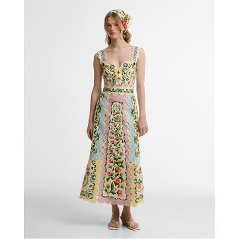 BARBOUR X FARM RIO - Womens Long Maxi Dress