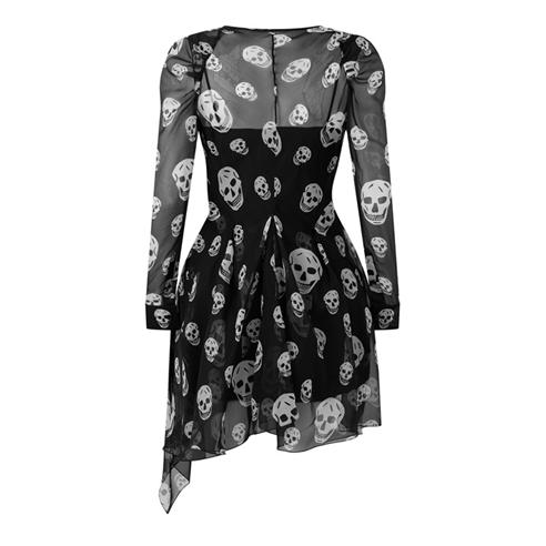 ALEXANDER MCQUEEN - Alex Skull Prnt Wrp Ld63