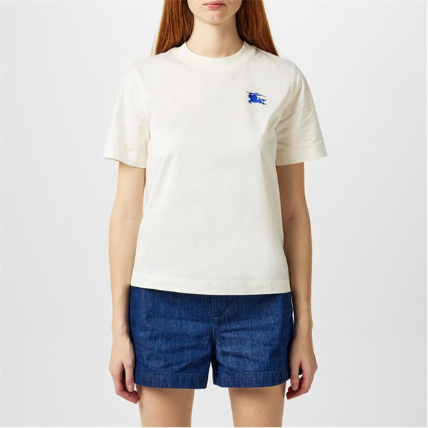 BURBERRY Equestrian Knight Embroidered T-Shirt,All Products : American Fashion Style Bags On Sale