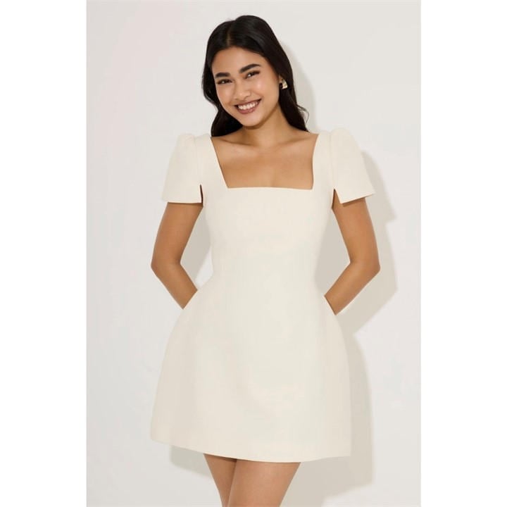 Odd Muse Women's Cream Cap Mini Dress - XS