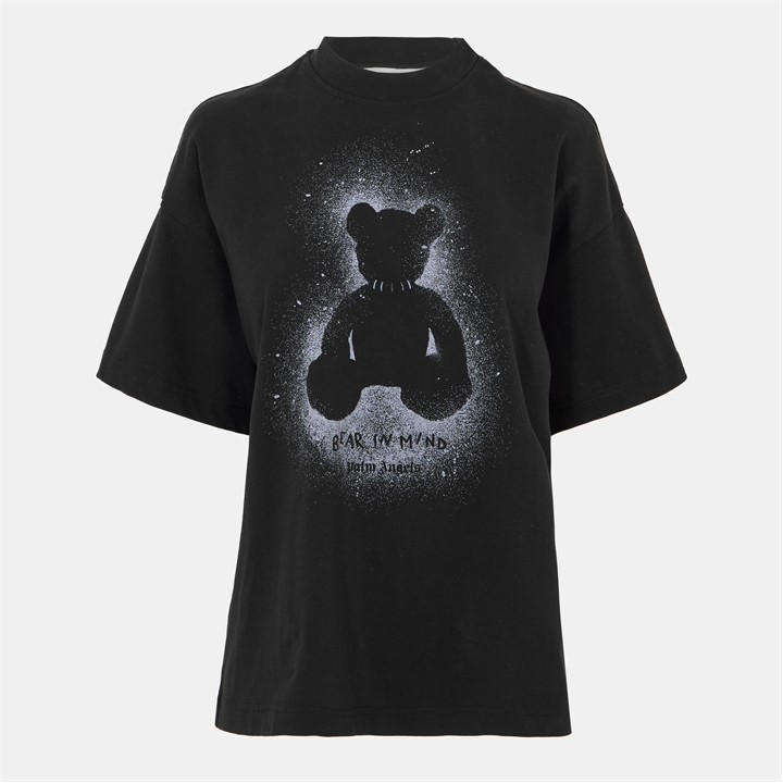 Palm Angels Women's Black Palm Spry Bear Os T Ld54 Size 14
