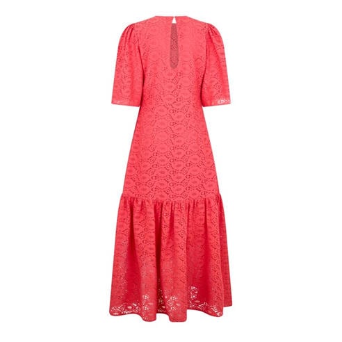 STELLA NOVA - Stella Nova Cotton Lace Maxi Dress - Summer Coral