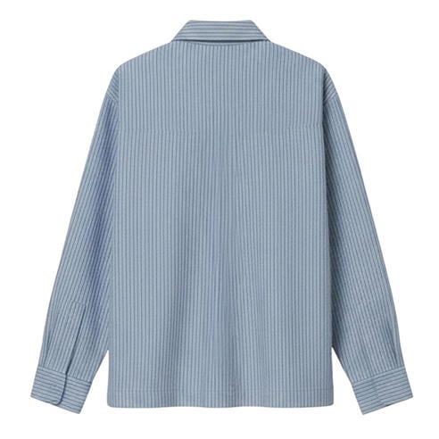 STELLA NOVA - Stella Nova Striped Anchor Embroidered Shirt - Blue Stripes