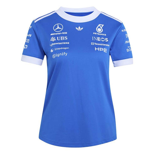 ADIDAS ORIGINALS - x Mercedes AMG Petronas Formula 1 Team Blue Wonder Authentic Driver Jersey