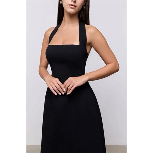 ODD MUSE - Womens Halter Midi Maxi Dress