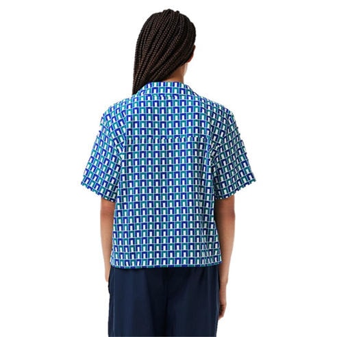Lacoste - Women's Short-Sleeve Patterned Shirt