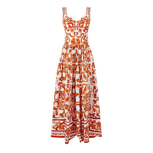 DOLCE AND GABBANA - DG Midi Dress Ld63