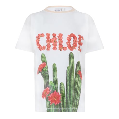 CHLOE - Women's Cactus Cotton Short-Sleeve T-Shirt