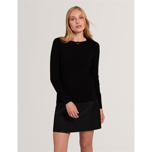 Ted Baker - Women's Long-Sleeve Ribbed Knit Shift Dress