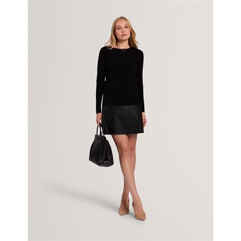 Ted Baker - Women's Long-Sleeve Ribbed Knit Shift Dress
