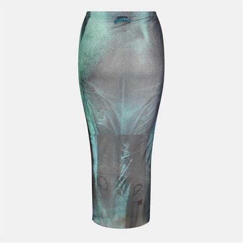 JEAN PAUL GAULTIER - Women's Flowing Floor-Length Maxi Dress