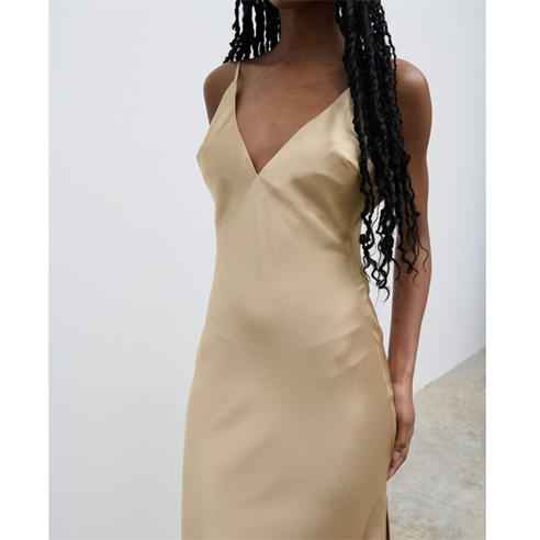 Pretty Lavish - Women's Jode Satin Striped Maxi Dress
