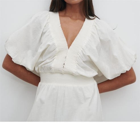 Pretty Lavish - Women's Bailey Cotton 3/4-Sleeve Mini Dress