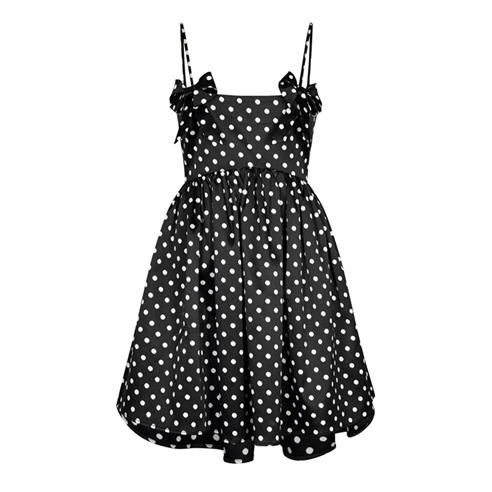 GANNI - Womens Polka Dot Mini Dress