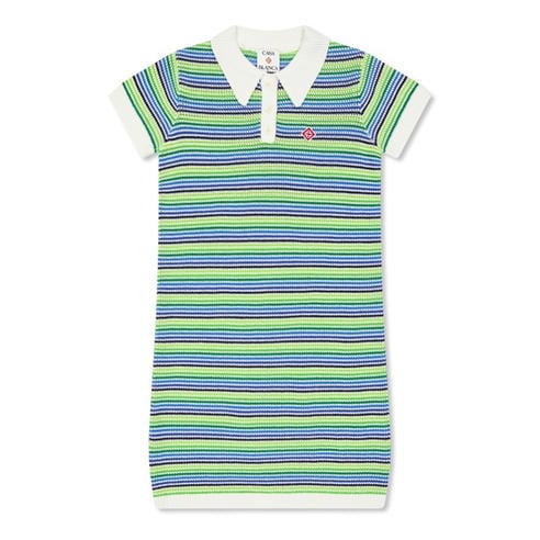 CASABLANCA - Kids' Stripe Polo Dress