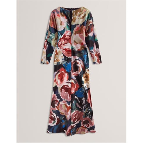 Ted Baker - Women's Long-Sleeve Midi Tea Dress