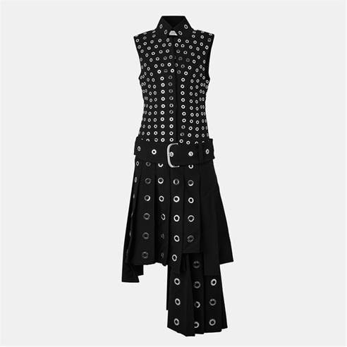 OFF WHITE - Women's V-Neck Floor-Length Maxi Dress