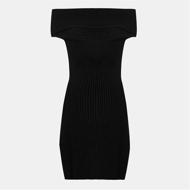 Givenchy Women's Black Off Shoulder Mini Dress - Size 12