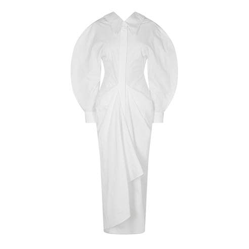 GIVENCHY - Womens Slashed Poplin Dress