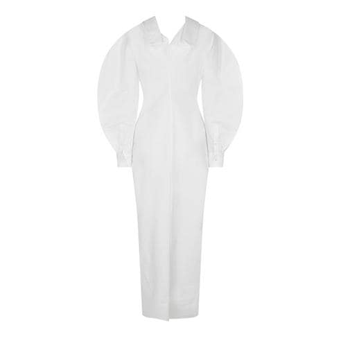 GIVENCHY - Womens Slashed Poplin Dress