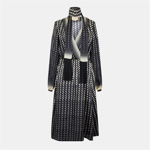 GUCCI - Women's Silk Structured Tea Dress