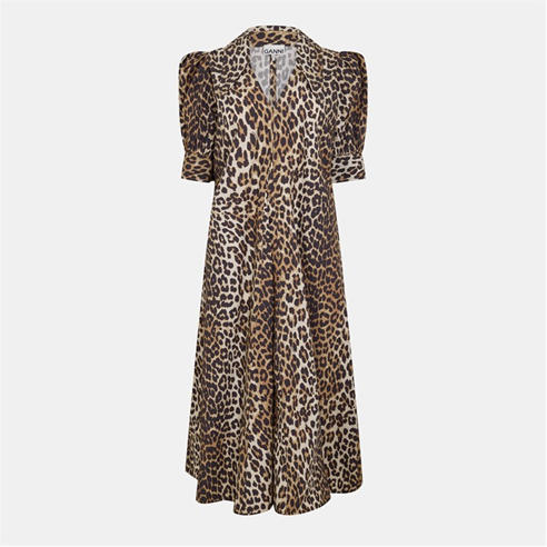 GANNI - Ganni V-neck L Drs Ld61