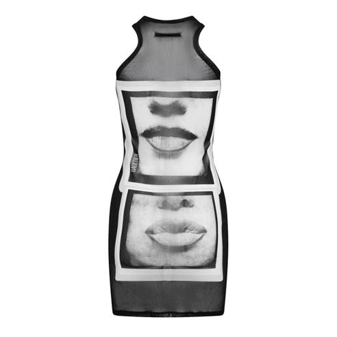 JEAN PAUL GAULTIER - Women's Eyes Lips Mini Dress