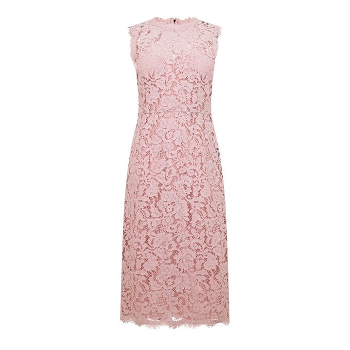 Dolce And Gabbana Women's Pink Dg Lace Dress
