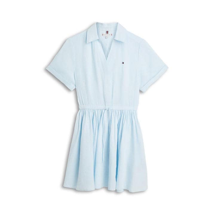 Tommy Hilfiger Women's Blue Tommy Linen Drs Ld63