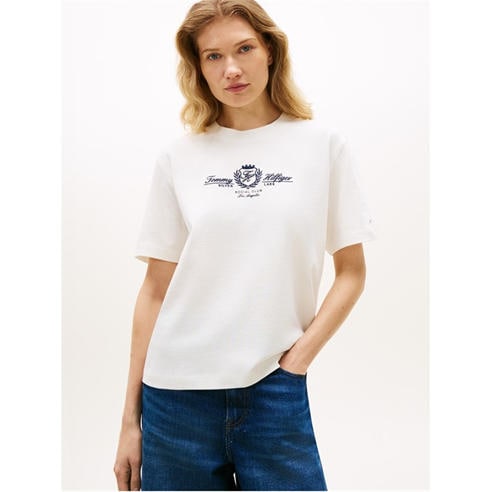 TOMMY HILFIGER - Tommy Varsity Cr Tee Ld62