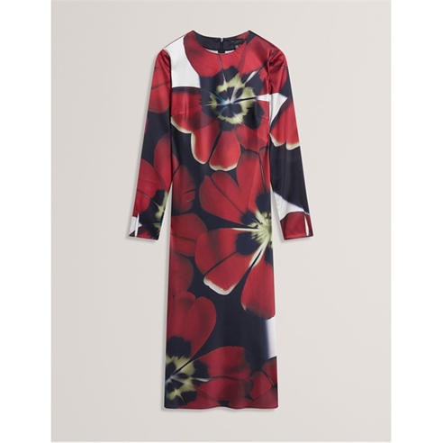 Ted Baker - Women's Long Sleeve Print Tea Dress