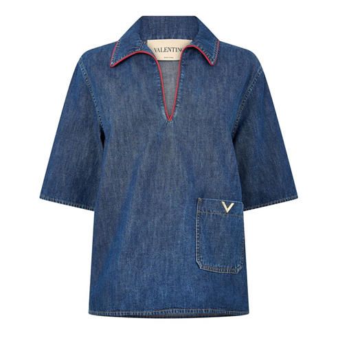 VALENTINO - Val Chambray Shirt Ld63