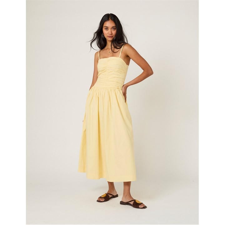 Nobodys Child Women's Yellow Nc Rosalie Midi Dress