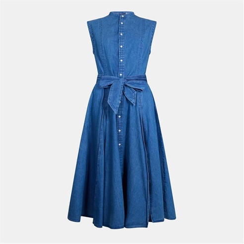 RALPH LAUREN - Women's Short Sleeve Shirt Dress