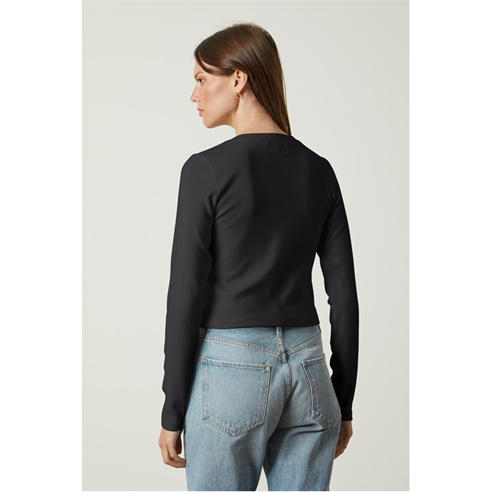 Velvet by Graham and Spencer - Women's Regular Fit Ribbed T-Shirt