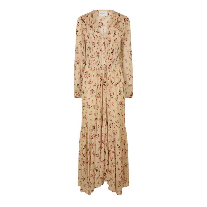 Marant Etoile Women's Beige Briane Long Maxi Dress - Size 6