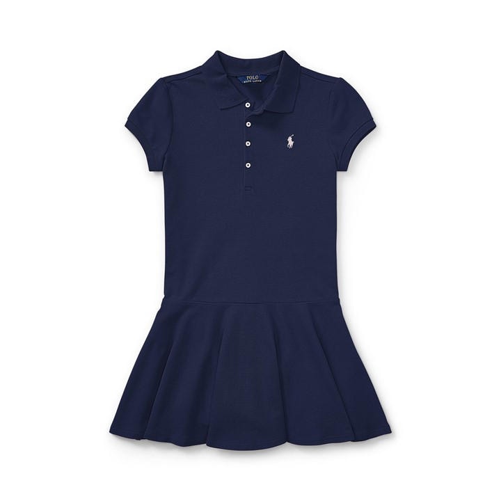 Polo Ralph Lauren Girls Blue Kids' Dress - 8 - 9 Years