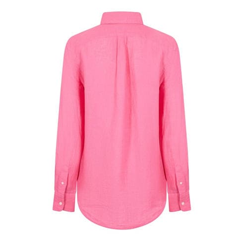 POLO RALPH LAUREN - Women's Linen Long Sleeve Oxford Shirt