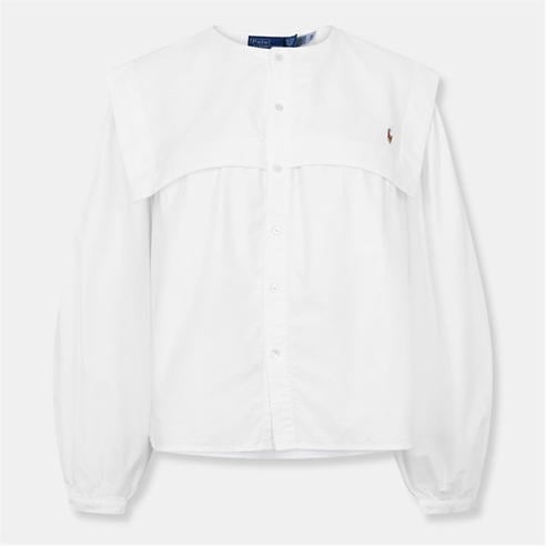 POLO RALPH LAUREN - Women's Cotton Long Sleeve Plain Shirt