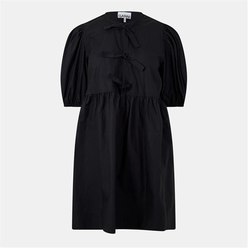 GANNI - Women's Tie-Up Mini Dress