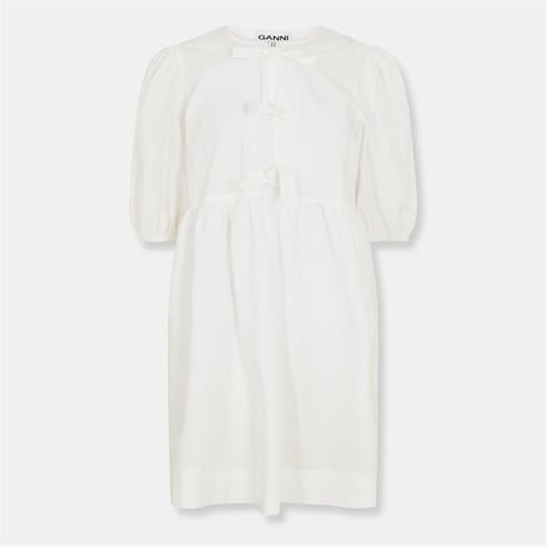 GANNI - Women's Tie-Up Mini Dress