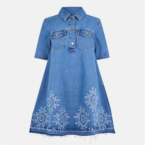 GANNI - Women's Embroidered Mini Dress